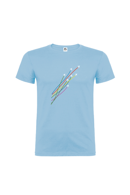 Camiseta Manga Corta Hombre Personalizada "Aviones"