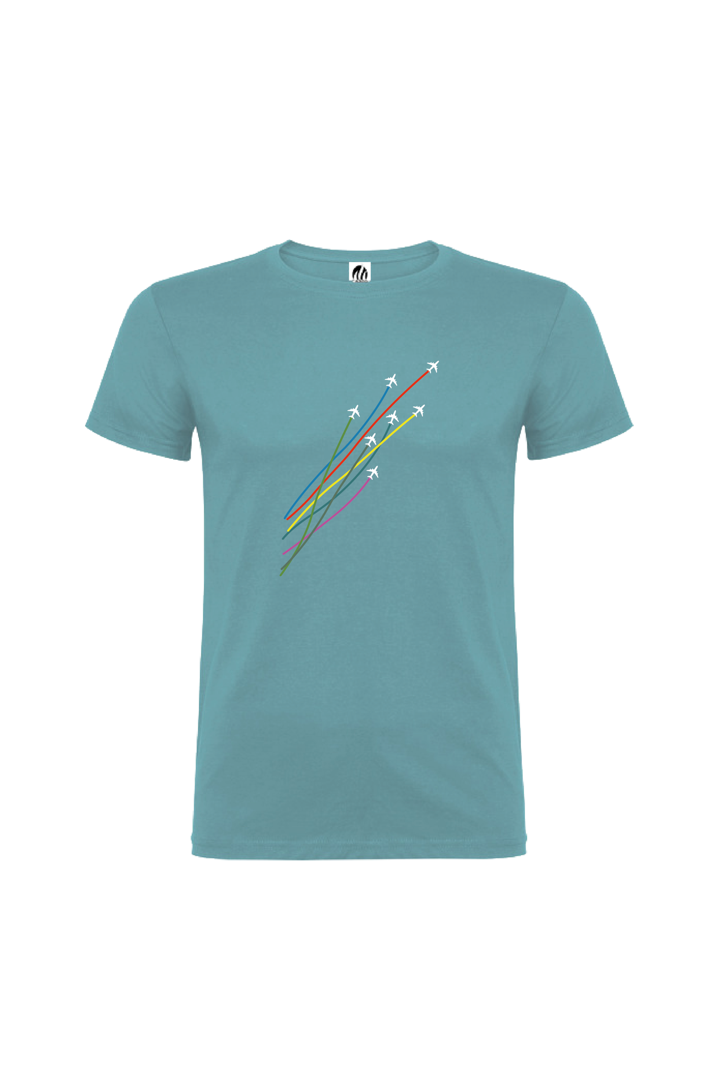 Camiseta Manga Corta Hombre Personalizada "Aviones"