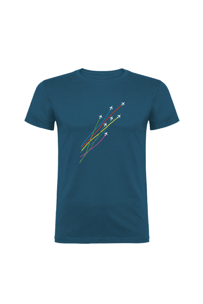 Camiseta Manga Corta Hombre Personalizada "Aviones"