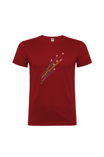 Camiseta Manga Corta Hombre Personalizada "Aviones"