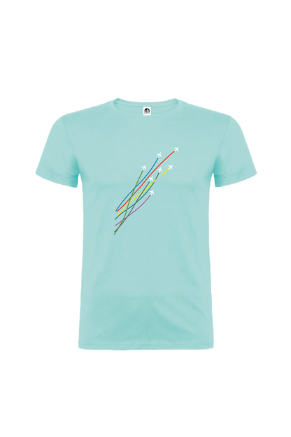 Camiseta Manga Corta Hombre Personalizada "Aviones"