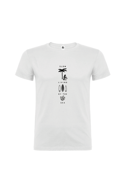 Camiseta Manga Corta Hombre Personalizada "Slow live"