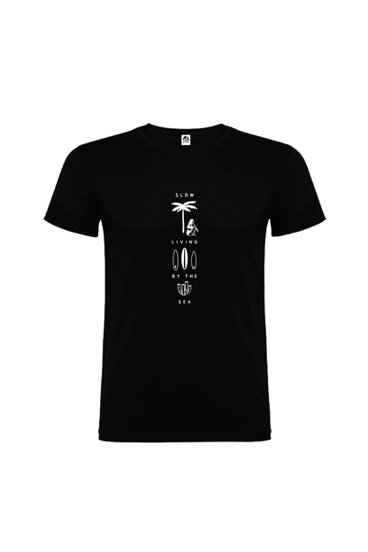 Camiseta Manga Corta Hombre Personalizada "Slow live"