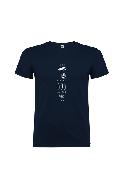 Camiseta Manga Corta Hombre Personalizada "Slow live"
