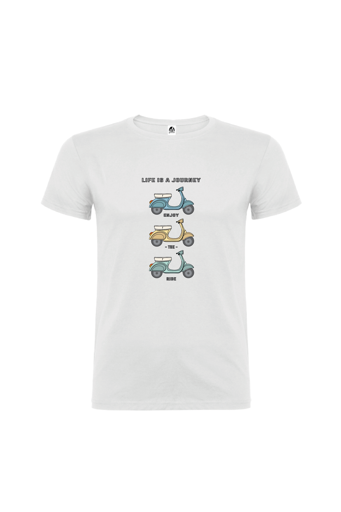 Camiseta Manga Corta Hombre Personalizada "Life is a journey"