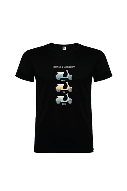 Camiseta Manga Corta Hombre Personalizada "Life is a journey"