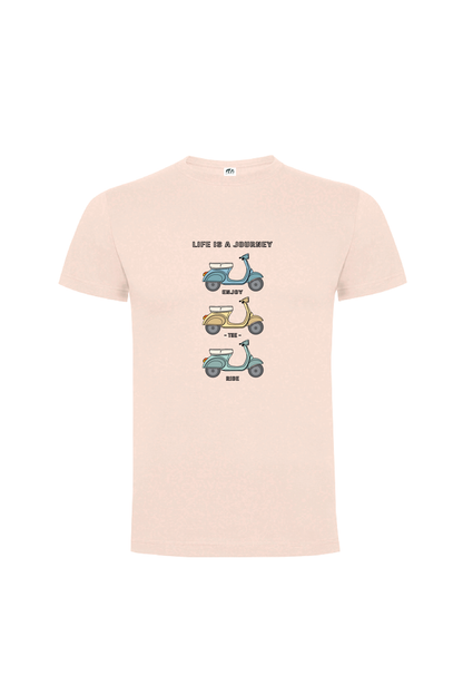 Camiseta Manga Corta Hombre Personalizada "Life is a journey"
