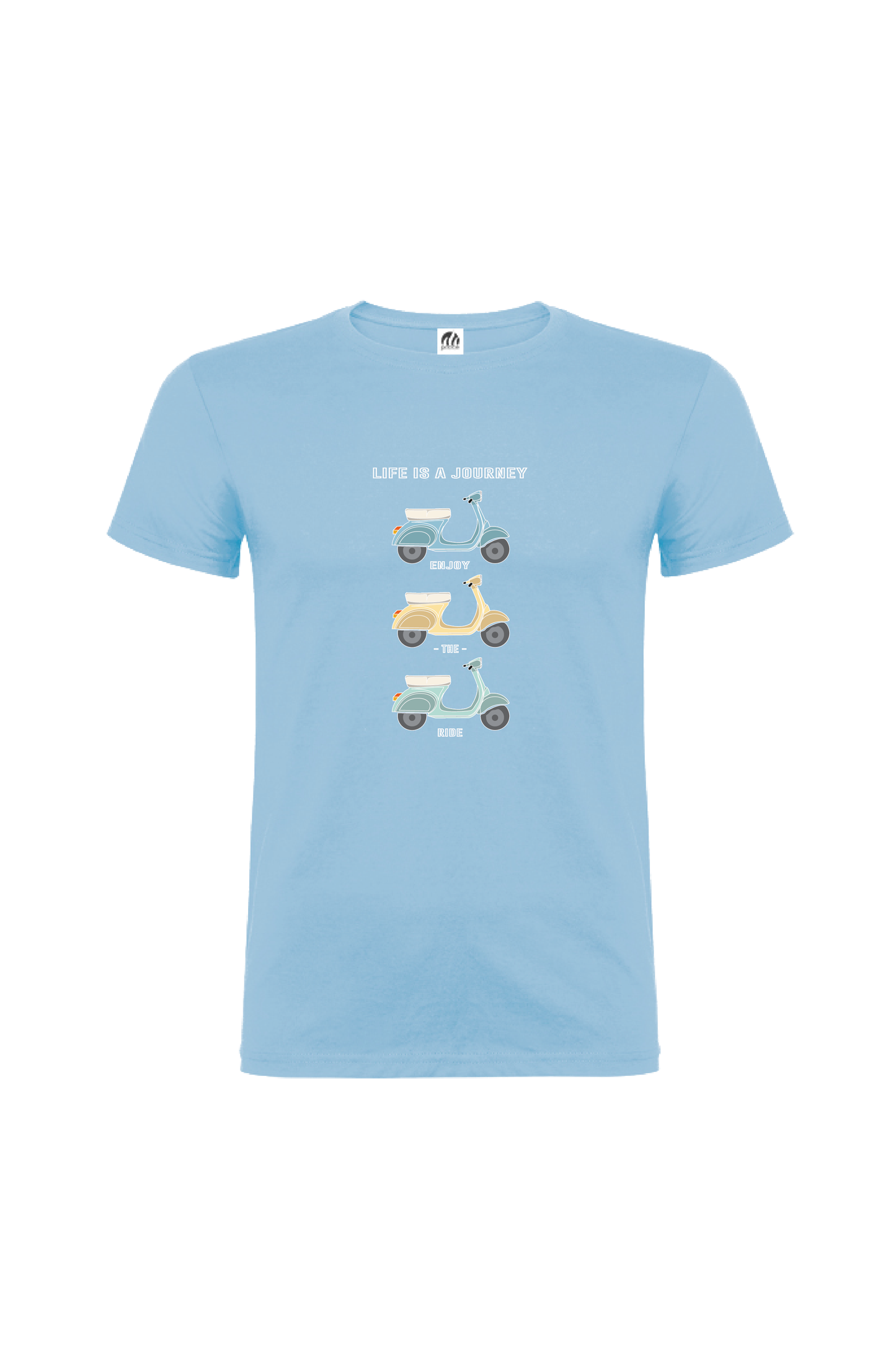 Camiseta Manga Corta Hombre Personalizada "Life is a journey"