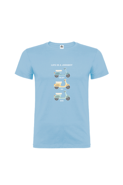 Camiseta Manga Corta Hombre Personalizada "Life is a journey"