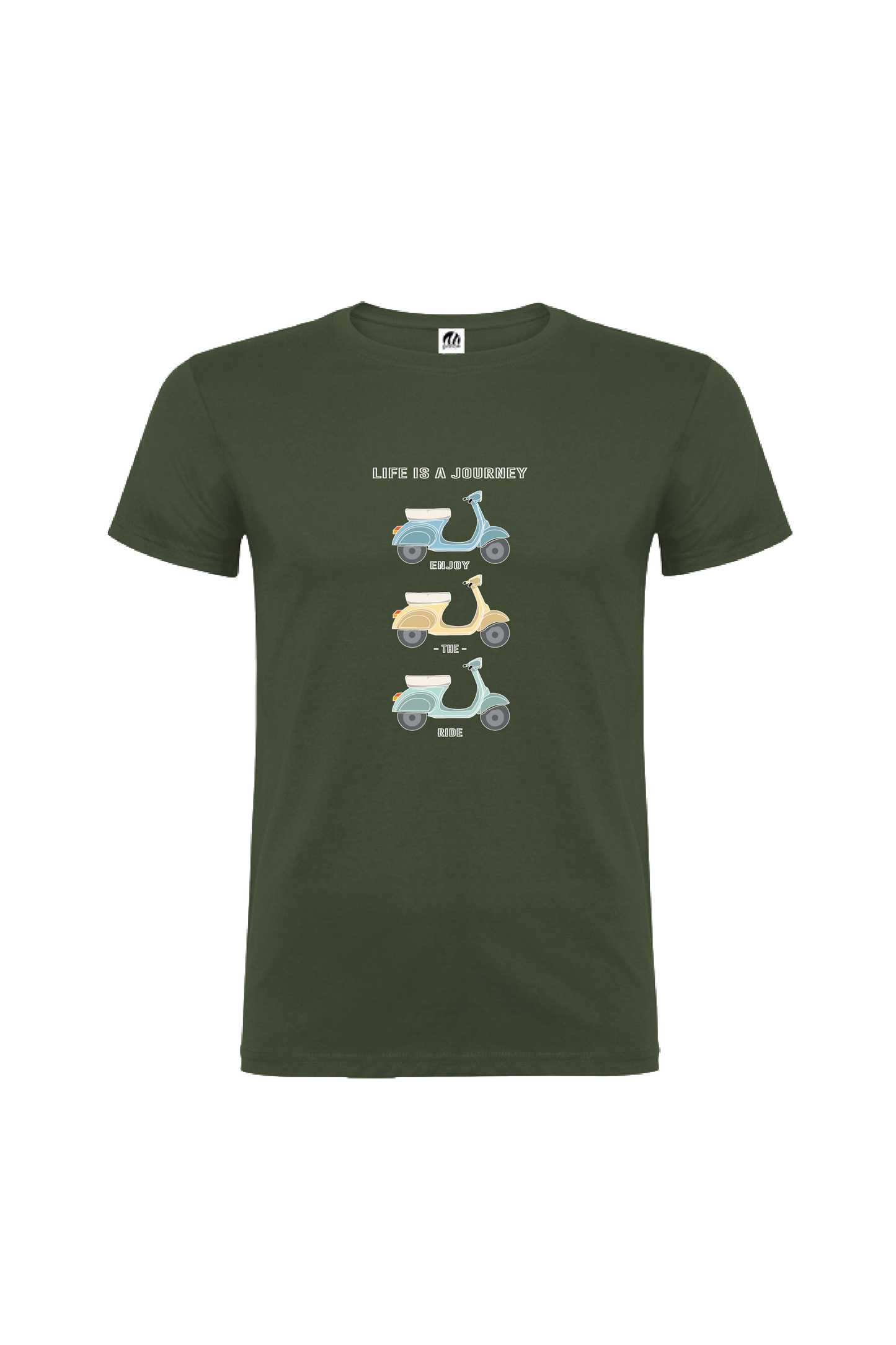 Camiseta Manga Corta Hombre Personalizada "Life is a journey"