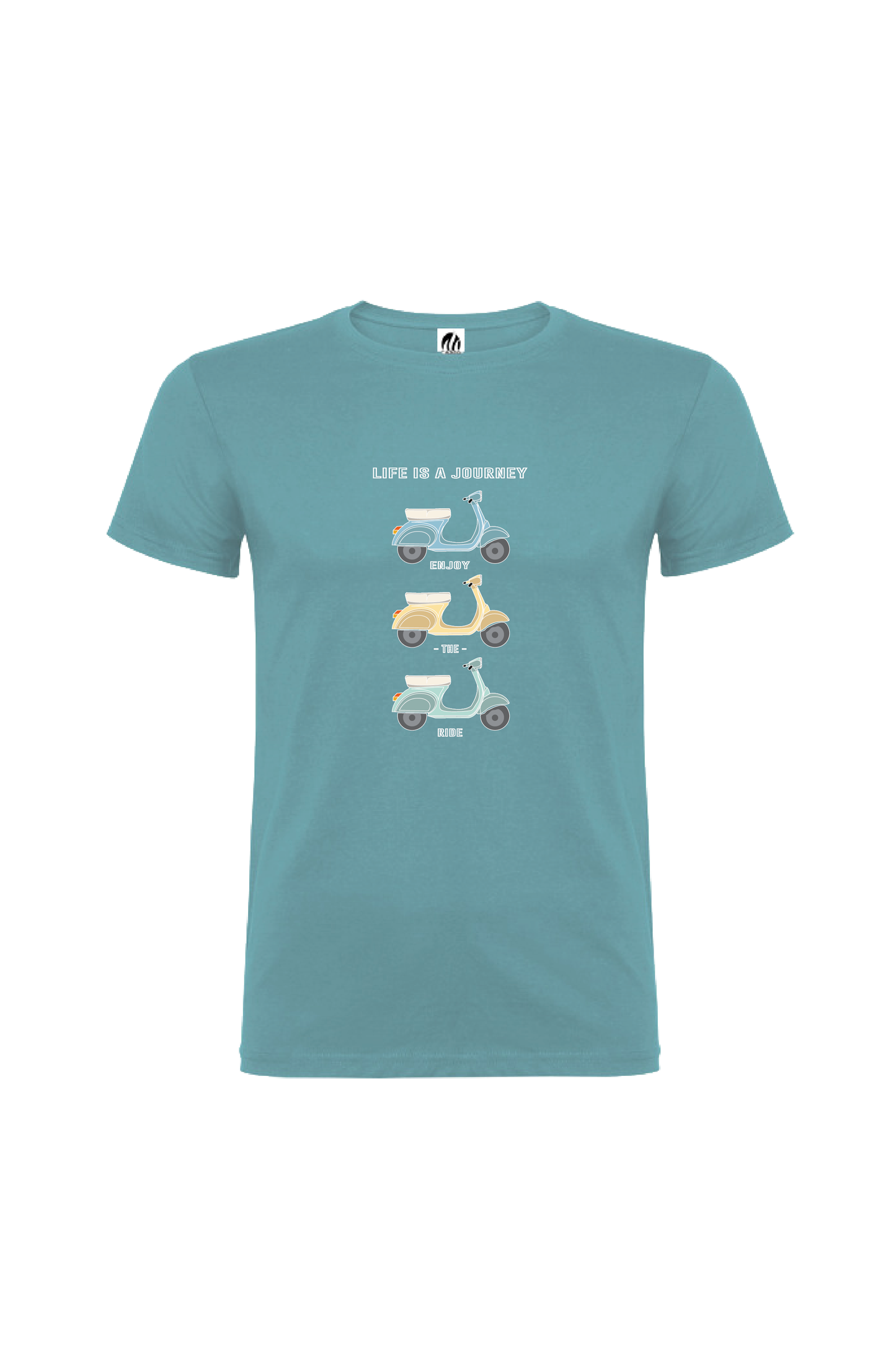 Camiseta Manga Corta Hombre Personalizada "Life is a journey"