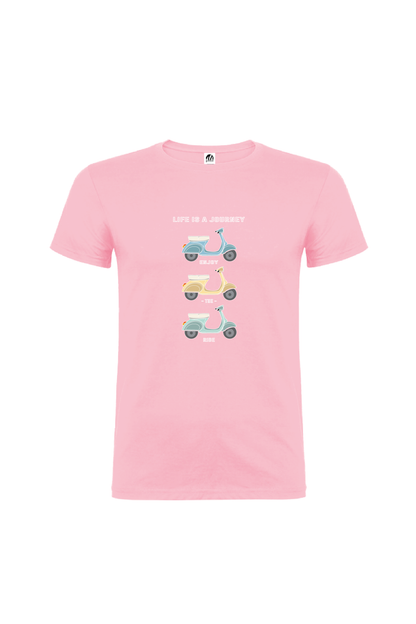 Camiseta Manga Corta Hombre Personalizada "Life is a journey"
