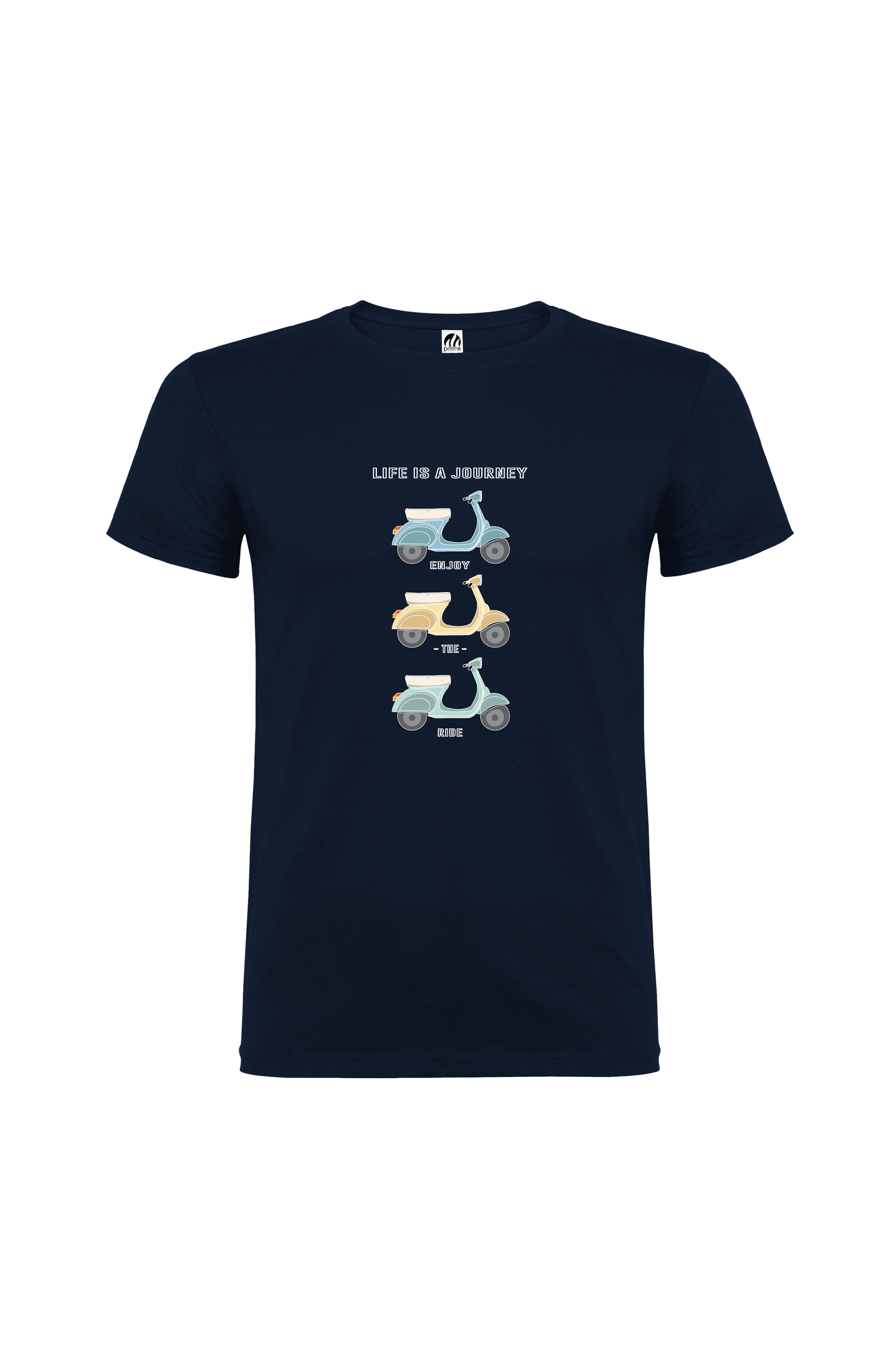 Camiseta Manga Corta Hombre Personalizada "Life is a journey"