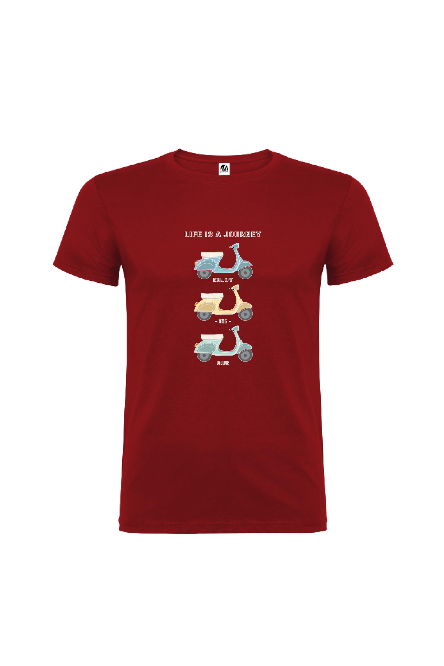 Camiseta Manga Corta Hombre Personalizada "Life is a journey"