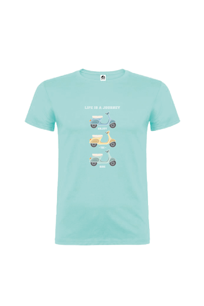 Camiseta Manga Corta Hombre Personalizada "Life is a journey"
