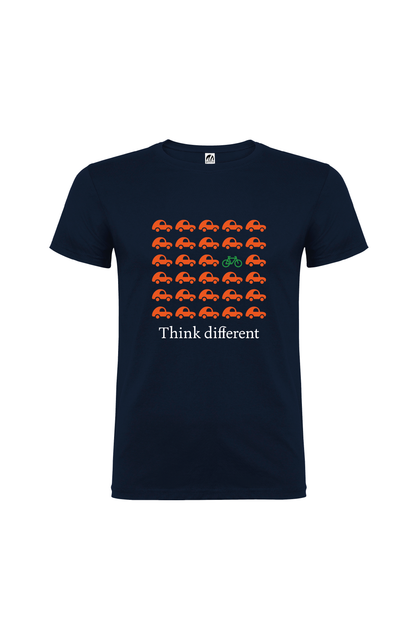 Camiseta Manga Corta Hombre Personalizada "Think different"