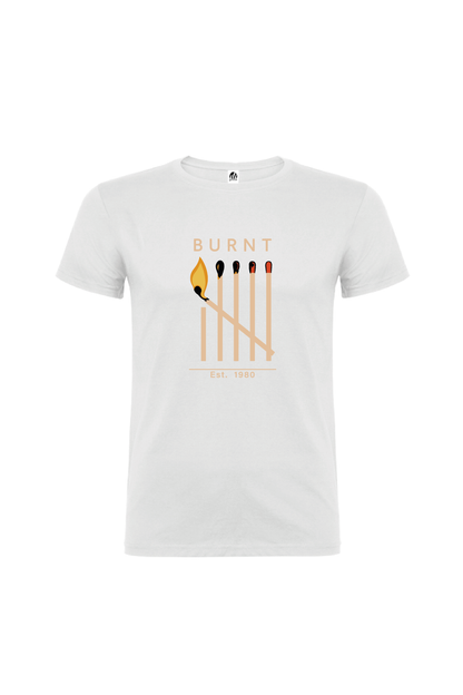 Camiseta Manga Corta Hombre Personalizada "Burnt"