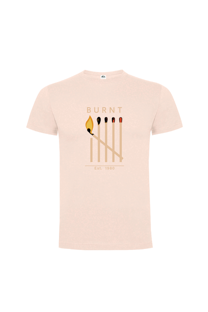 Camiseta Manga Corta Hombre Personalizada "Burnt"