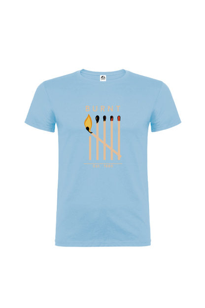 Camiseta Manga Corta Hombre Personalizada "Burnt"