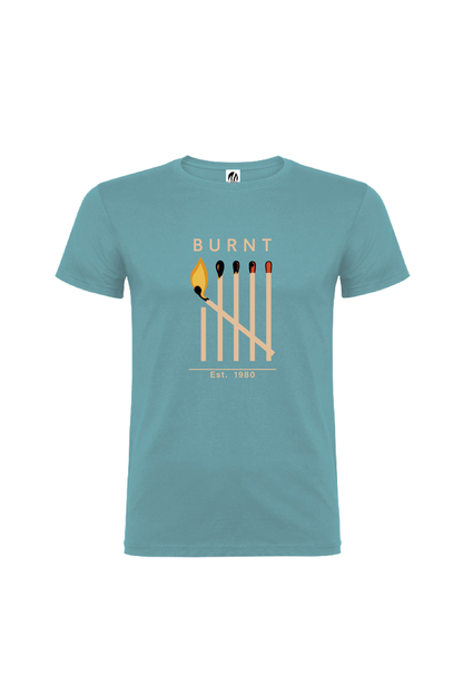 Camiseta Manga Corta Hombre Personalizada "Burnt"