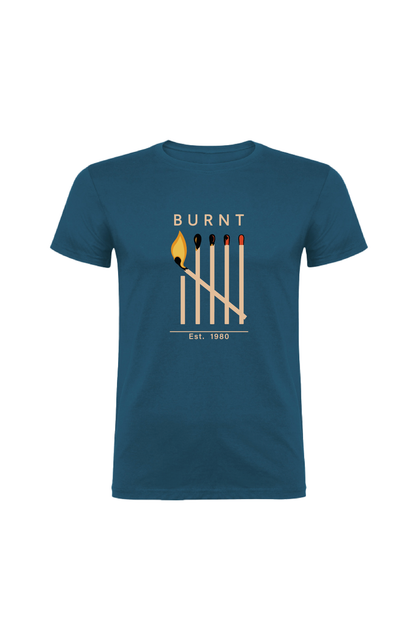 Camiseta Manga Corta Hombre Personalizada "Burnt"