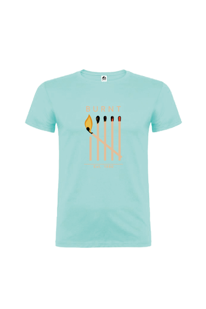 Camiseta Manga Corta Hombre Personalizada "Burnt"