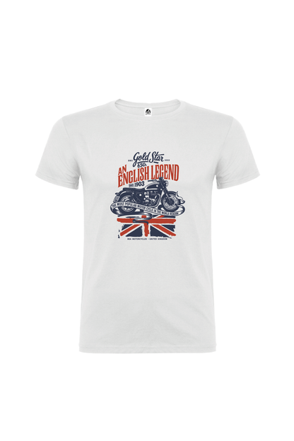 Camiseta Manga Corta Hombre Personalizada "Gold Star"