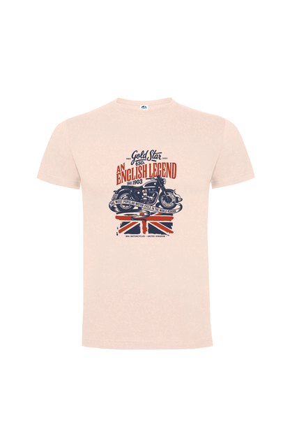 Camiseta Manga Corta Hombre Personalizada "Gold Star"