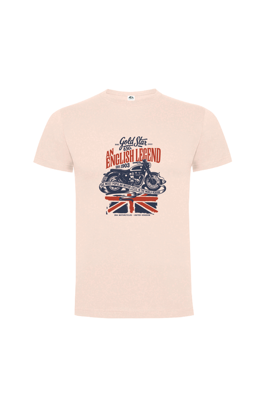 Camiseta Manga Corta Hombre Personalizada "Gold Star"