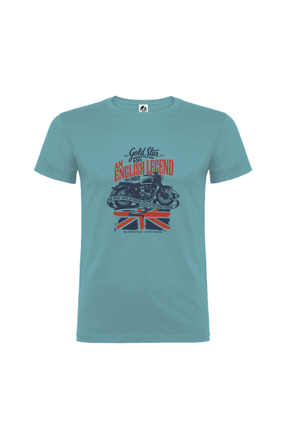 Camiseta Manga Corta Hombre Personalizada "Gold Star"