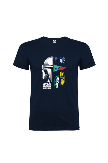Camiseta Manga Corta Hombre Personalizada "Mandalorian"