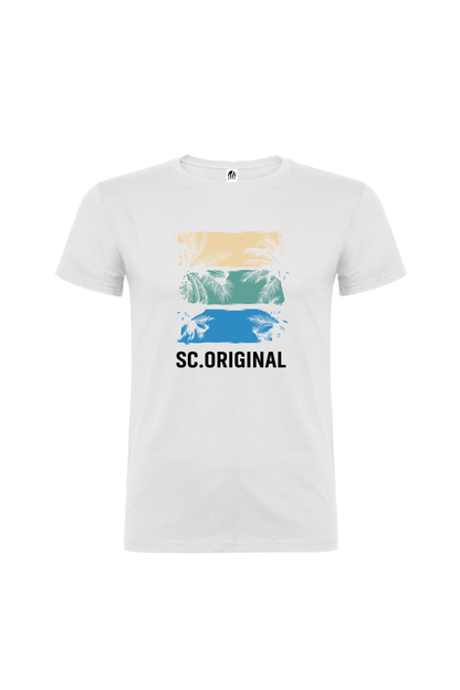Camiseta Manga Corta Hombre Personalizada "Beach"