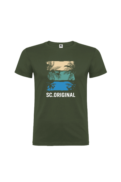 Camiseta Manga Corta Hombre Personalizada "Beach"