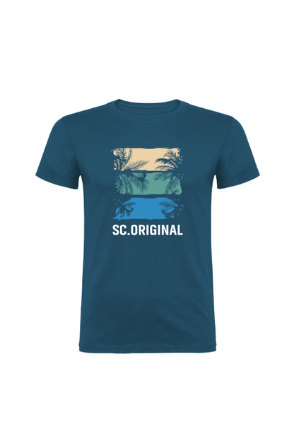 Camiseta Manga Corta Hombre Personalizada "Beach"