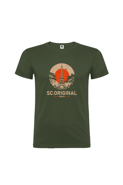 Camiseta Manga Corta Hombre Personalizada "Paris"