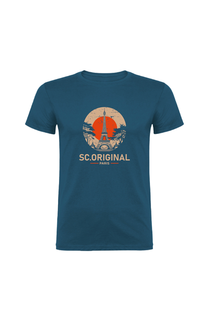 Camiseta Manga Corta Hombre Personalizada "Paris"