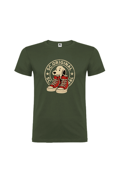 Camiseta Manga Corta Hombre Personalizada "Zapatillas"