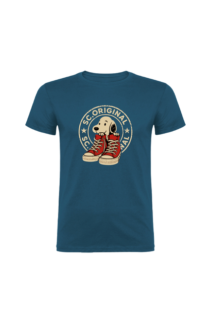 Camiseta Manga Corta Hombre Personalizada "Zapatillas"