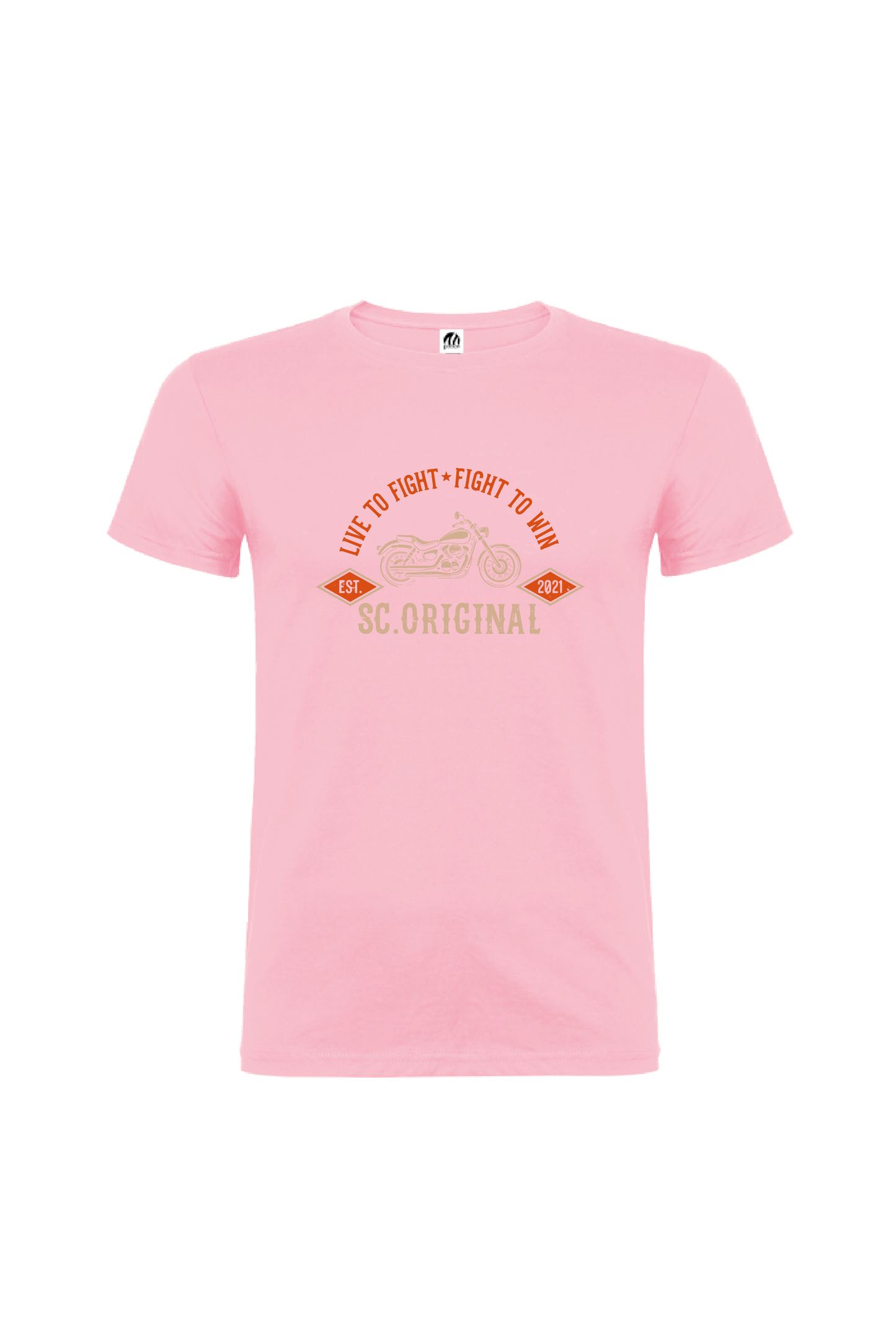 Camiseta Manga Corta Hombre Personalizada "Live to fight"