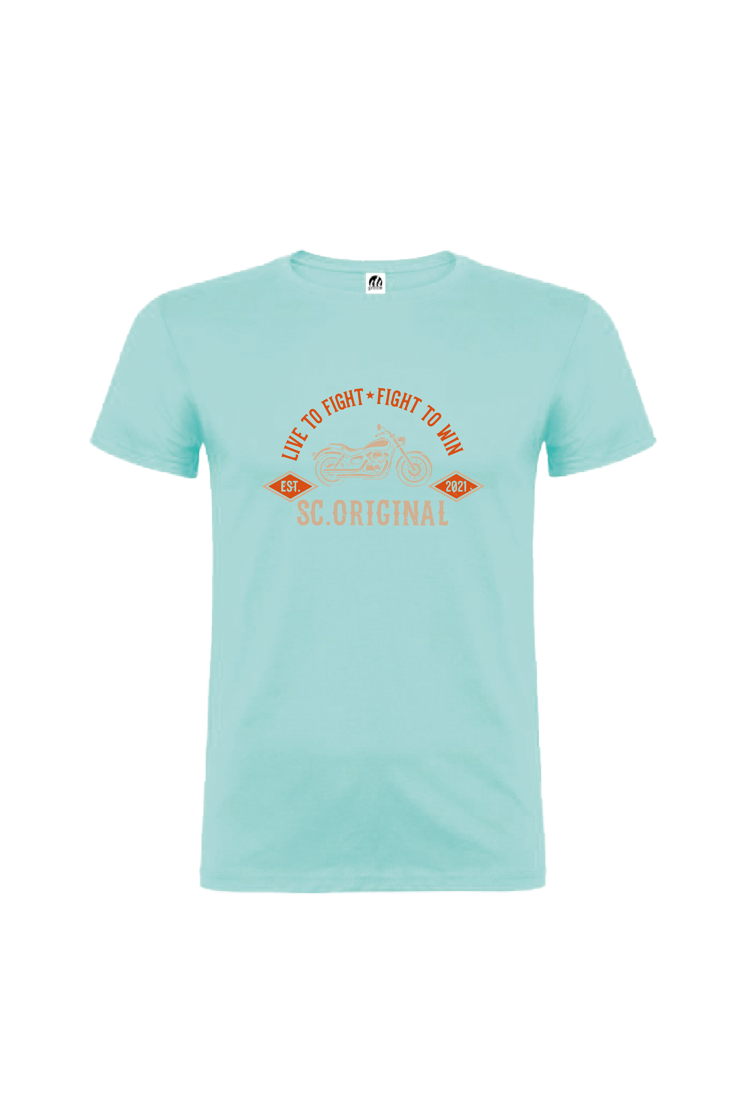 Camiseta Manga Corta Hombre Personalizada "Live to fight"