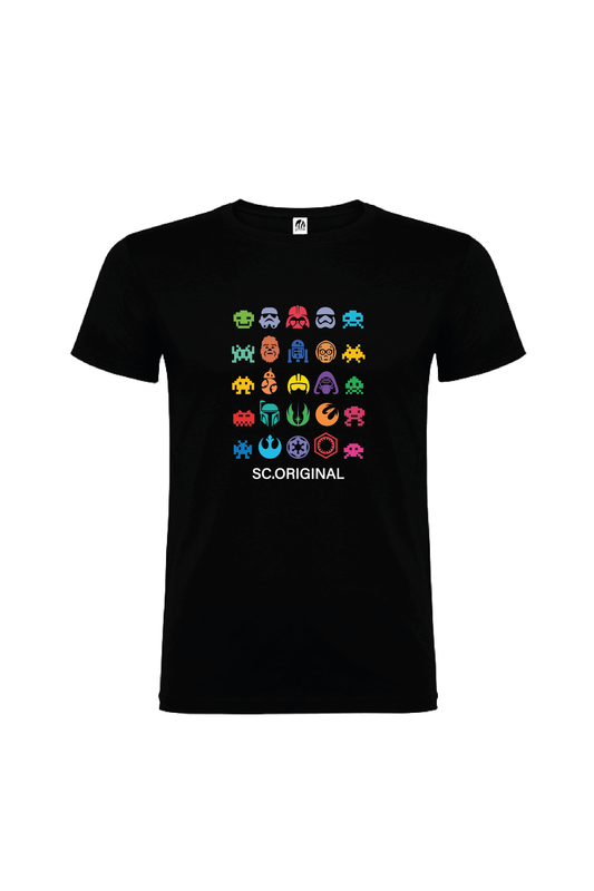Camiseta Manga Corta Hombre Personalizada "Invasores del espacio"