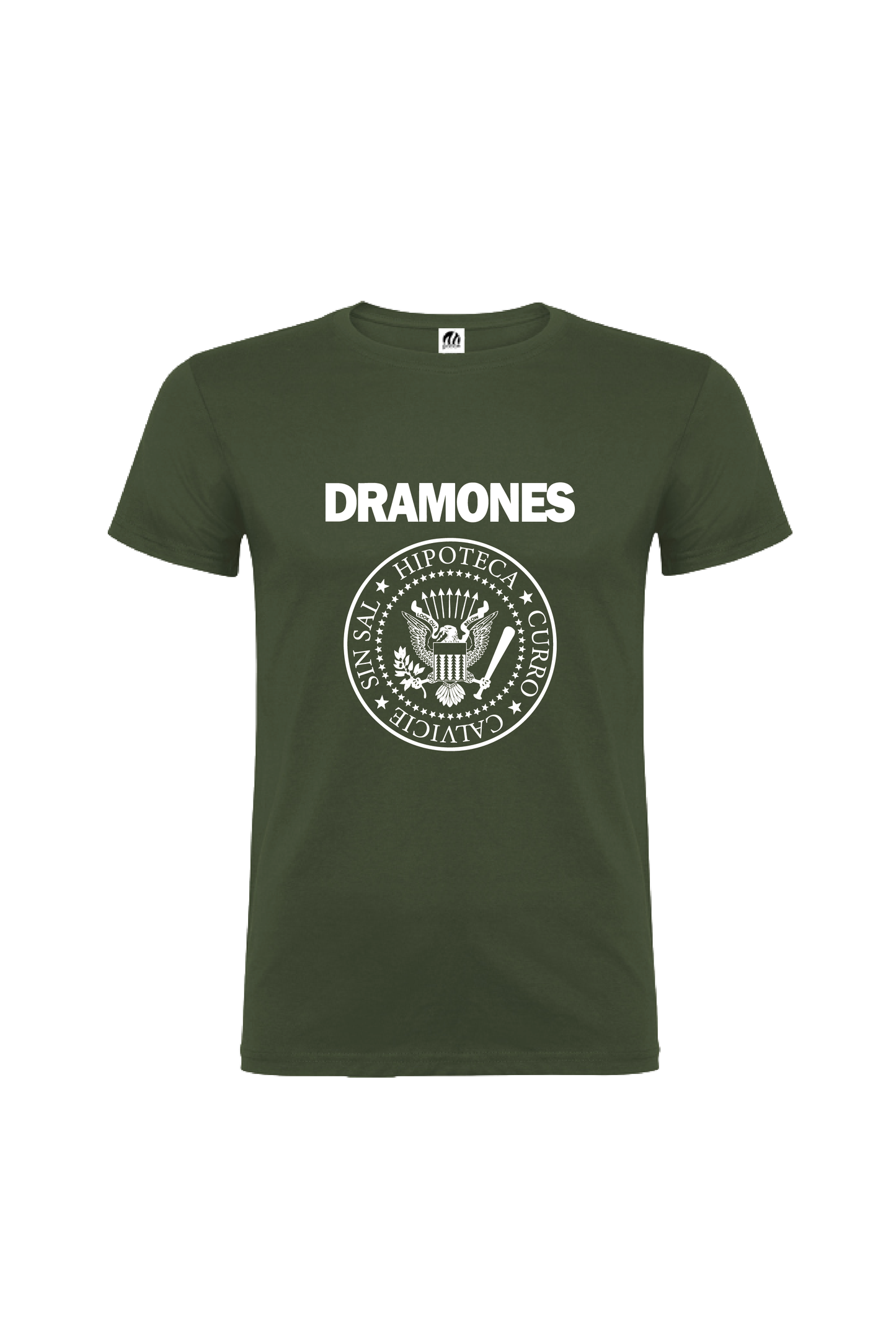 Camiseta Manga Corta Hombre Personalizada "DRamones"