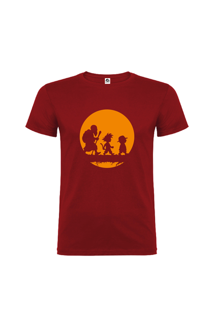 Camiseta Manga Corta Hombre Personalizada "Goku Sunset"