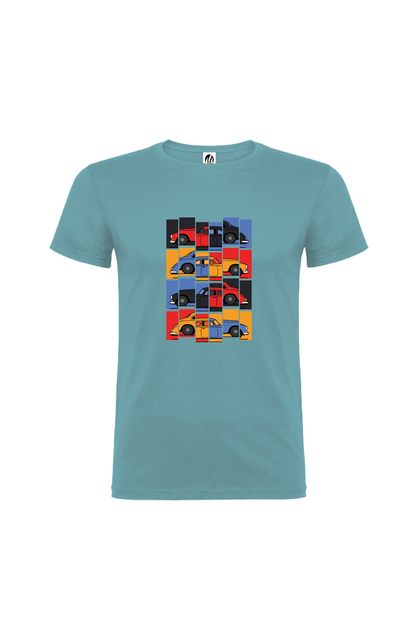 Camiseta Manga Corta Hombre Personalizada "Old car"