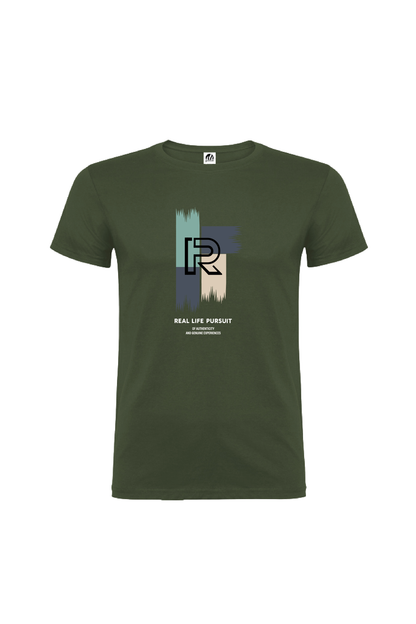 Camiseta Manga Corta Hombre Personalizada "Real life"