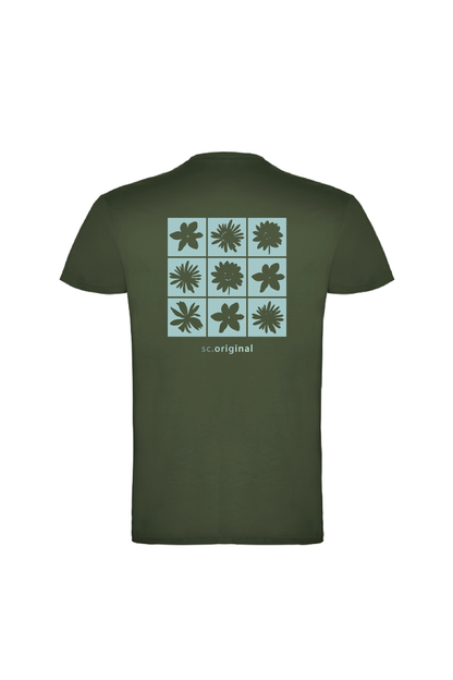 Camiseta Manga Corta Hombre Personalizada "Flowers"