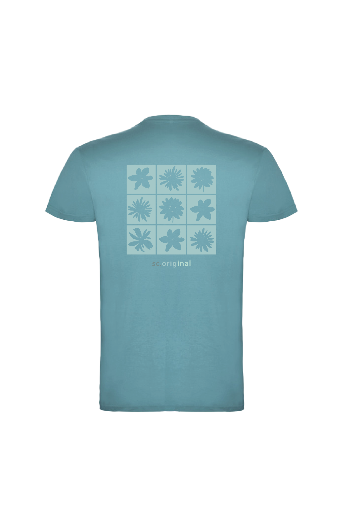 Camiseta Manga Corta Hombre Personalizada "Flowers"