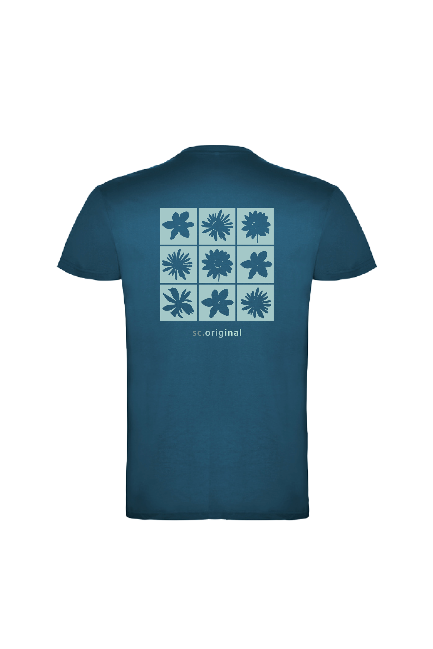 Camiseta Manga Corta Hombre Personalizada "Flowers"