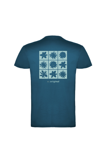 Camiseta Manga Corta Hombre Personalizada "Flowers"