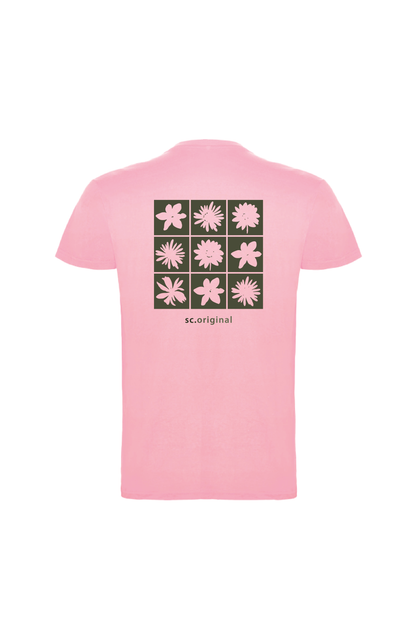 Camiseta Manga Corta Hombre Personalizada "Flowers"